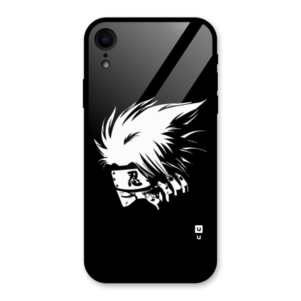 Kakashi Hatake Black Glass Back Case for iPhone XR