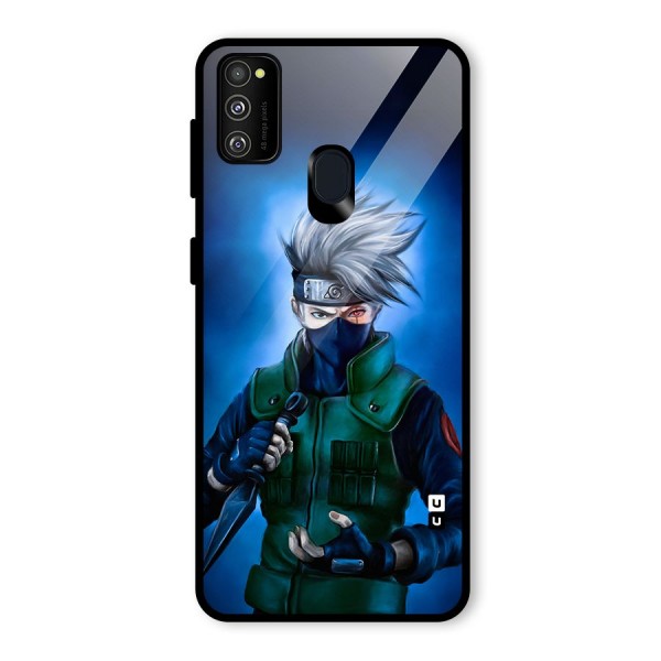 Kakashi Hatake Glass Back Case for Galaxy M21