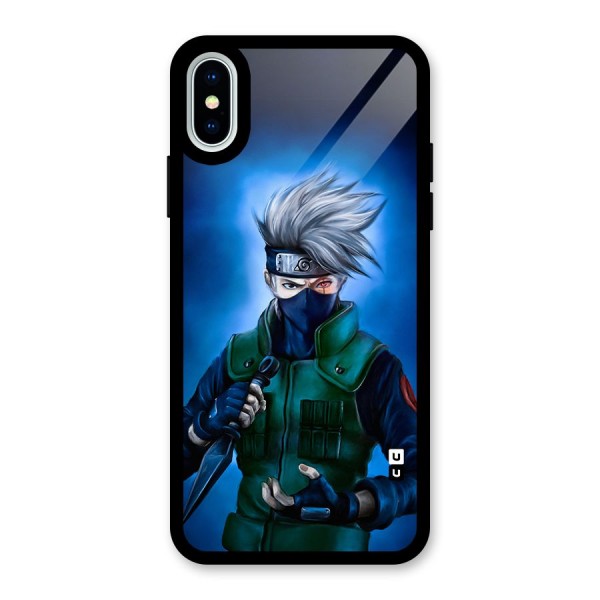 Kakashi Hatake Glass Back Case for iPhone X