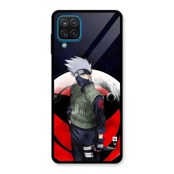 Kakashi Hatake Knife Glass Back Case for Galaxy A12