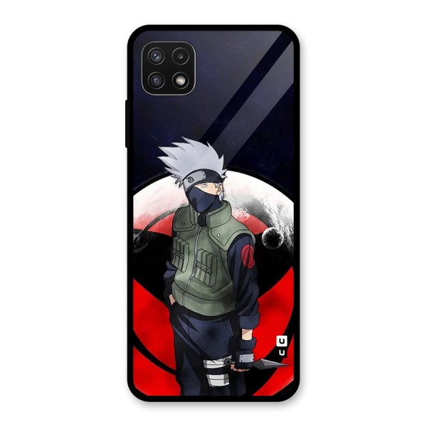 Kakashi Hatake Knife Glass Back Case for Galaxy A22 5G