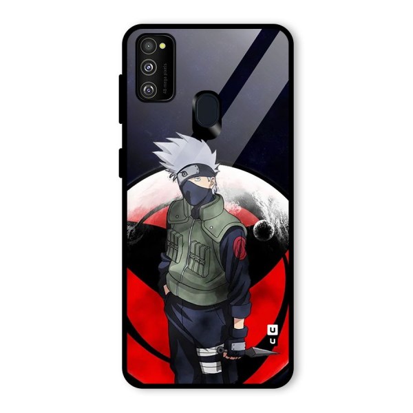 Kakashi Hatake Knife Glass Back Case for Galaxy M21