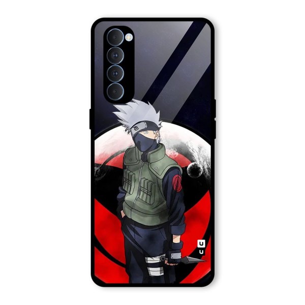 Kakashi Hatake Knife Glass Back Case for Oppo Reno4 Pro