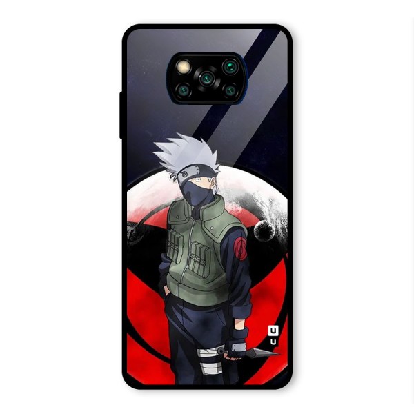 Kakashi Hatake Knife Glass Back Case for Poco X3 Pro