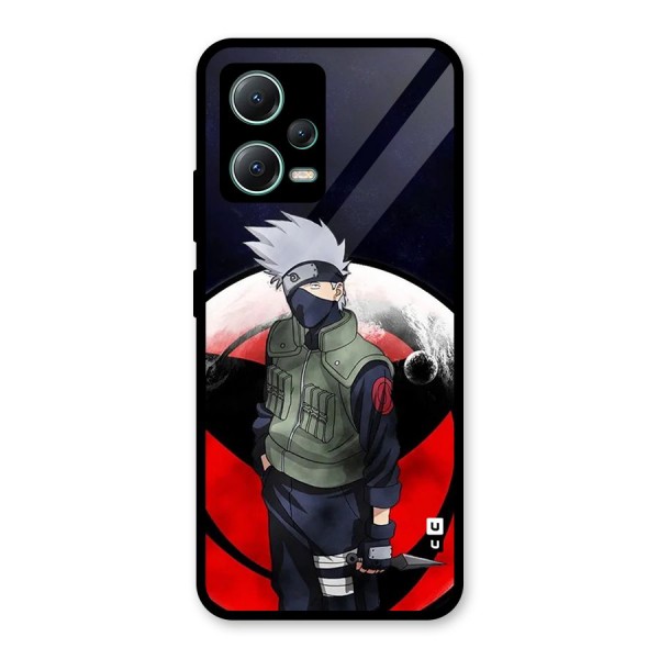 Kakashi Hatake Knife Glass Back Case for Poco X5