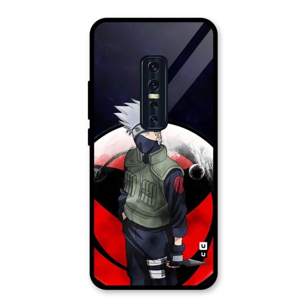 Kakashi Hatake Knife Glass Back Case for Vivo V17 Pro