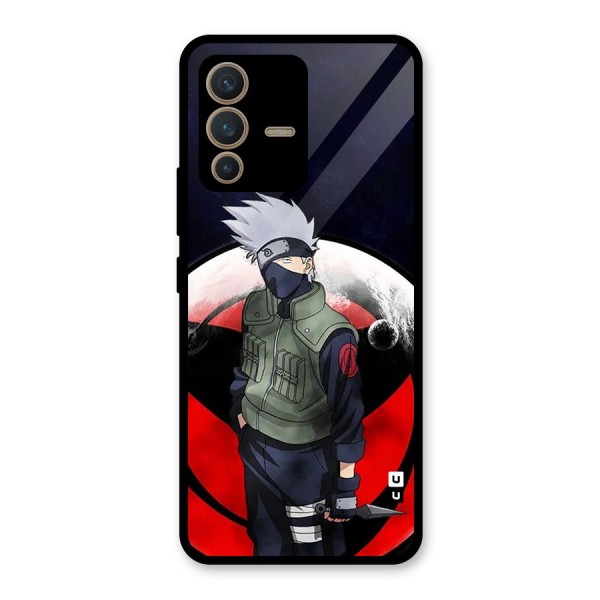 Kakashi Hatake Knife Glass Back Case for Vivo V23 5G