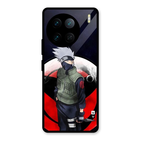 Kakashi Hatake Knife Glass Back Case for Vivo X90 Pro