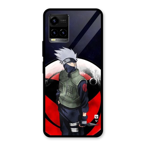 Kakashi Hatake Knife Glass Back Case for Vivo Y21A