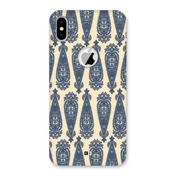 Kalamkari Design Back Case for iPhone XS Logo Cut