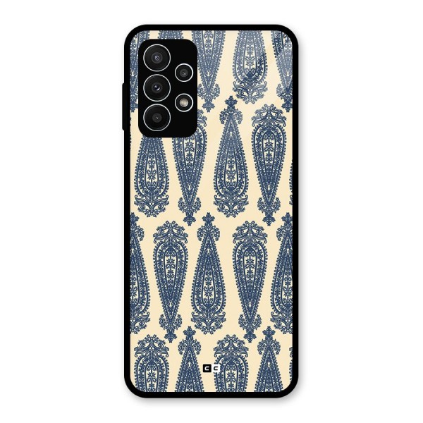 Kalamkari Design Glass Back Case for Galaxy A23