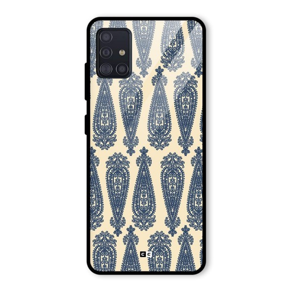 Kalamkari Design Glass Back Case for Galaxy A51