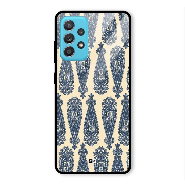 Kalamkari Design Glass Back Case for Galaxy A52