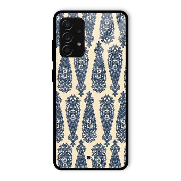 Kalamkari Design Glass Back Case for Galaxy A53 5G