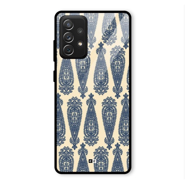 Kalamkari Design Glass Back Case for Galaxy A72