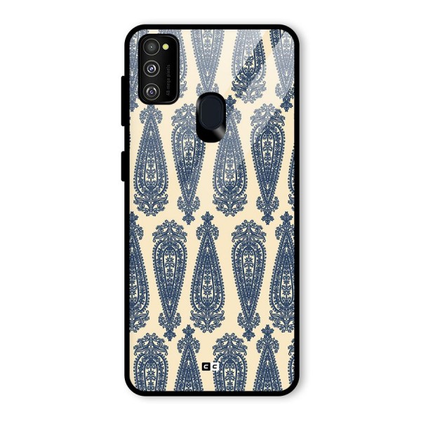 Kalamkari Design Glass Back Case for Galaxy M30s