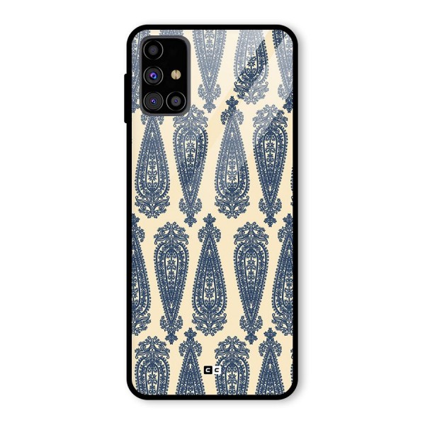 Kalamkari Design Glass Back Case for Galaxy M31s