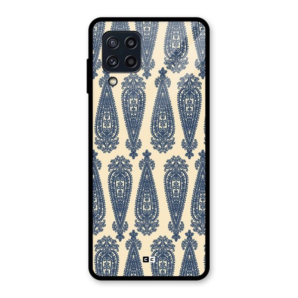 Kalamkari Design Glass Back Case for Galaxy M32