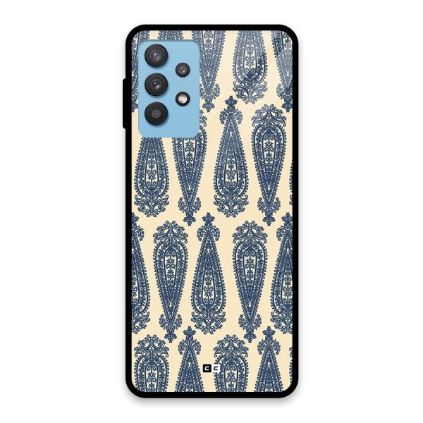 Kalamkari Design Glass Back Case for Galaxy M32 5G