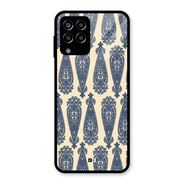 Kalamkari Design Glass Back Case for Galaxy M33