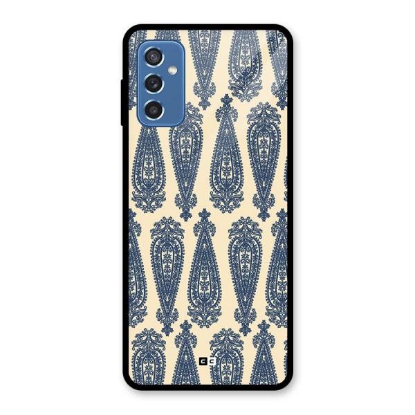 Kalamkari Design Glass Back Case for Galaxy M52 5G