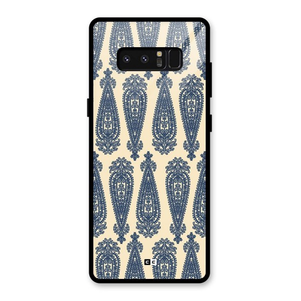 Kalamkari Design Glass Back Case for Galaxy Note 8