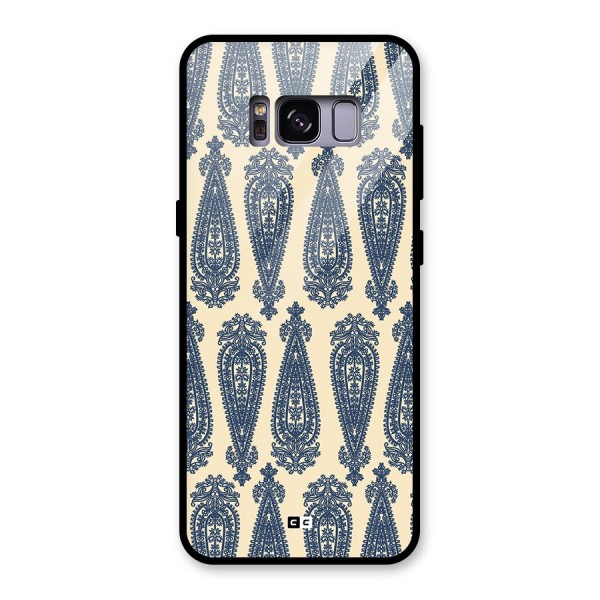 Kalamkari Design Glass Back Case for Galaxy S8