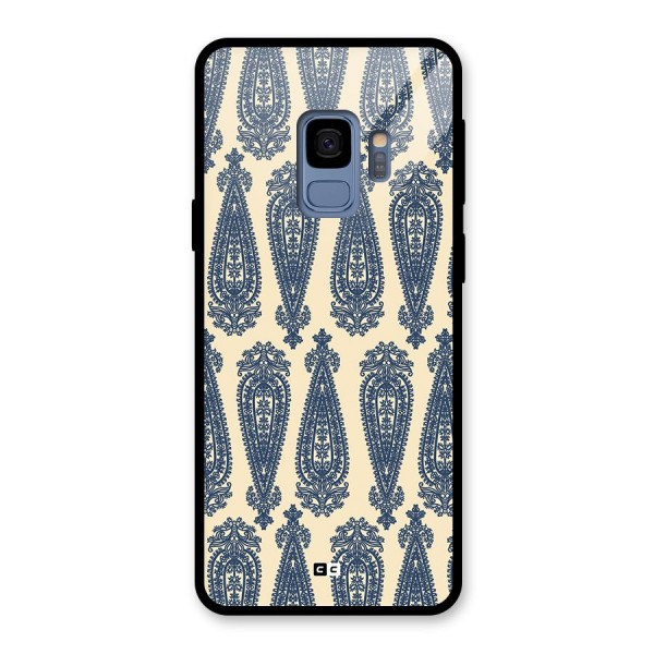 Kalamkari Design Glass Back Case for Galaxy S9