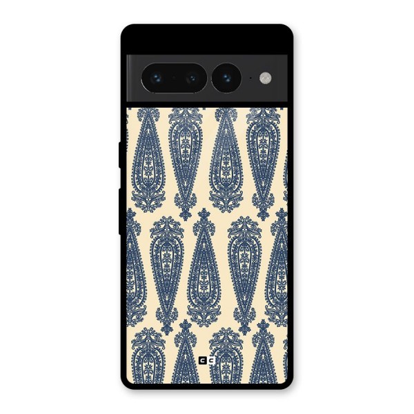 Kalamkari Design Glass Back Case for Google Pixel 7 Pro