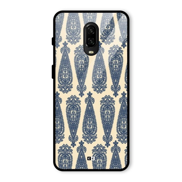 Kalamkari Design Glass Back Case for OnePlus 6T