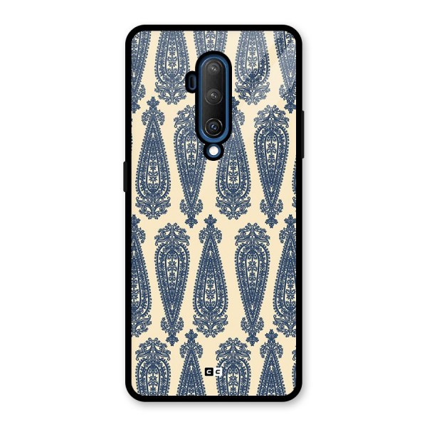 Kalamkari Design Glass Back Case for OnePlus 7T Pro