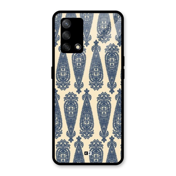 Kalamkari Design Glass Back Case for Oppo F19