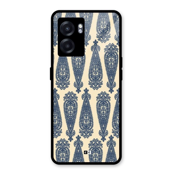 Kalamkari Design Glass Back Case for Oppo K10 (5G)