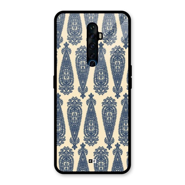 Kalamkari Design Glass Back Case for Oppo Reno2 F