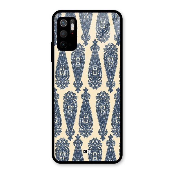 Kalamkari Design Glass Back Case for Poco M3 Pro 5G