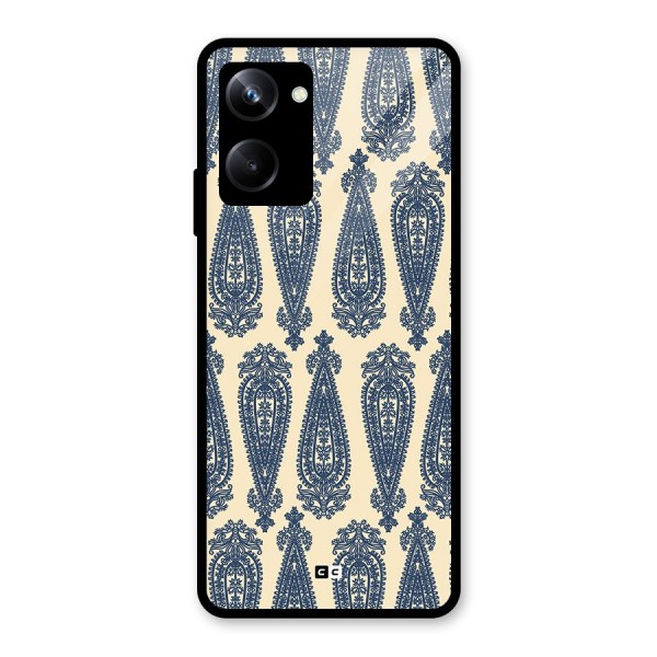 Kalamkari Design Glass Back Case for Realme 10 Pro