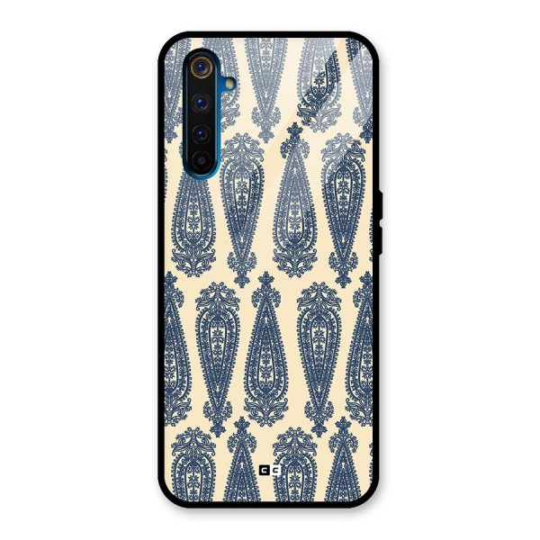 Kalamkari Design Glass Back Case for Realme 6 Pro