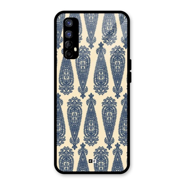 Kalamkari Design Glass Back Case for Realme 7