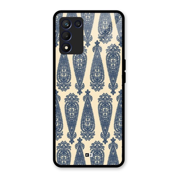 Kalamkari Design Glass Back Case for Realme 9 5G Speed