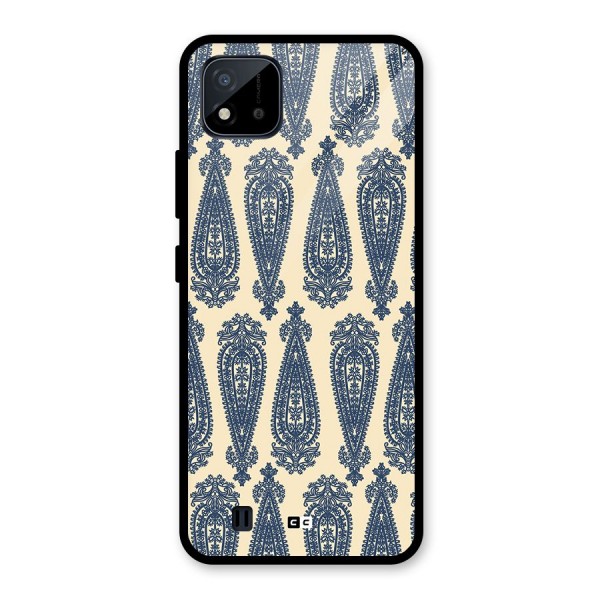 Kalamkari Design Glass Back Case for Realme C11 2021