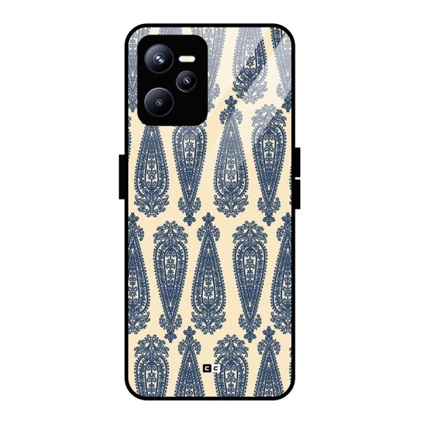 Kalamkari Design Glass Back Case for Realme C35