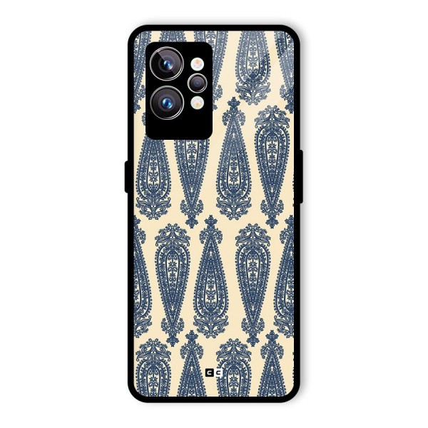 Kalamkari Design Glass Back Case for Realme GT2 Pro