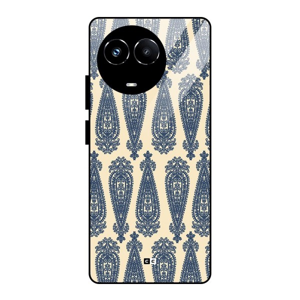 Kalamkari Design Glass Back Case for Realme Narzo 60X