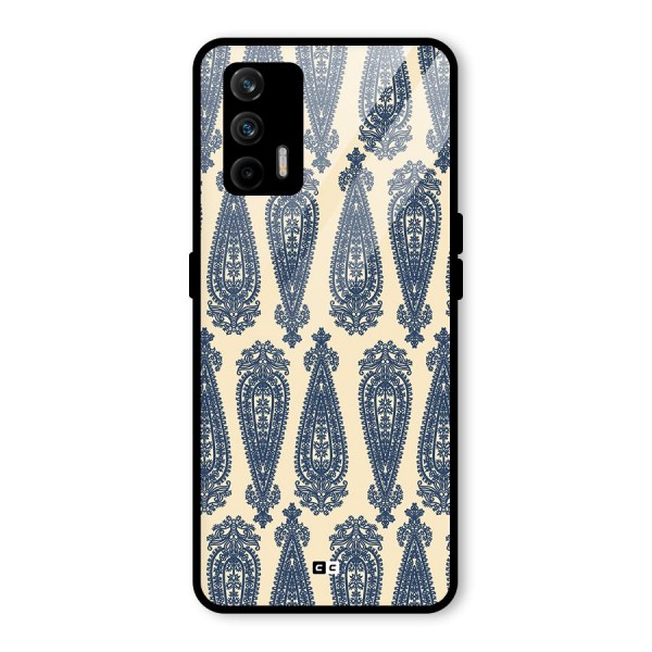 Kalamkari Design Glass Back Case for Realme X7 Max