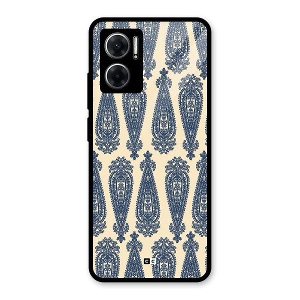 Kalamkari Design Glass Back Case for Redmi 11 Prime 5G