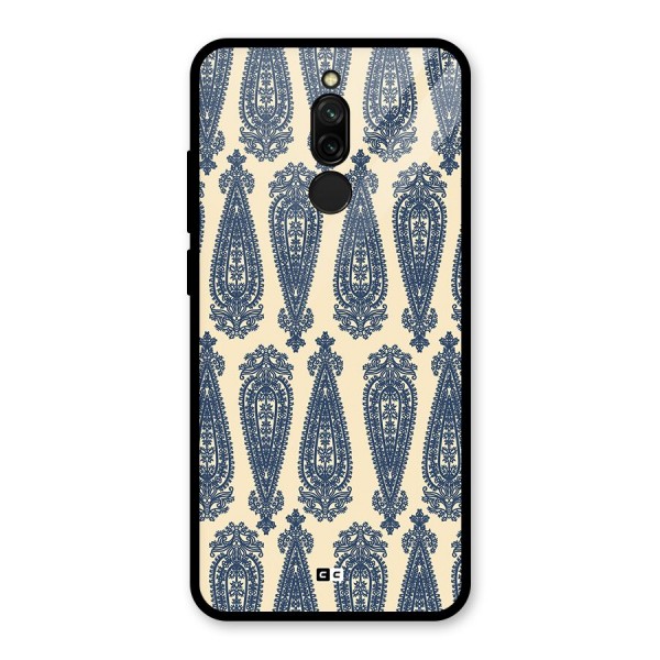 Kalamkari Design Glass Back Case for Redmi 8