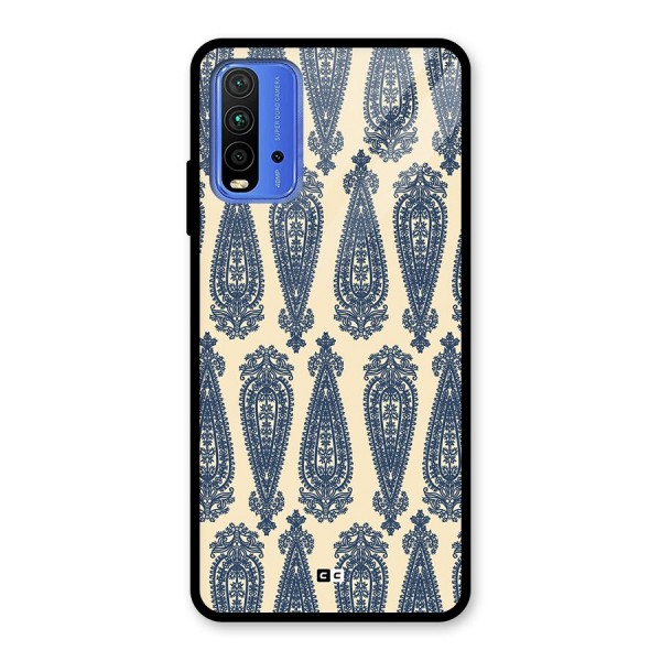 Kalamkari Design Glass Back Case for Redmi 9 Power