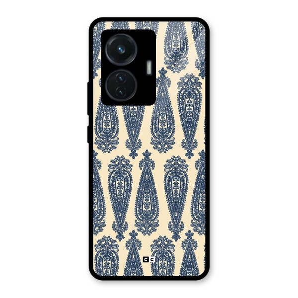 Kalamkari Design Glass Back Case for Vivo T1 44W