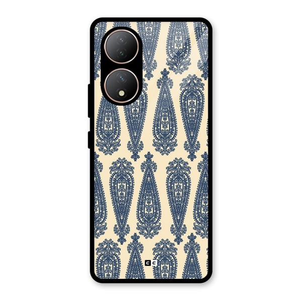 Kalamkari Design Glass Back Case for Vivo T2