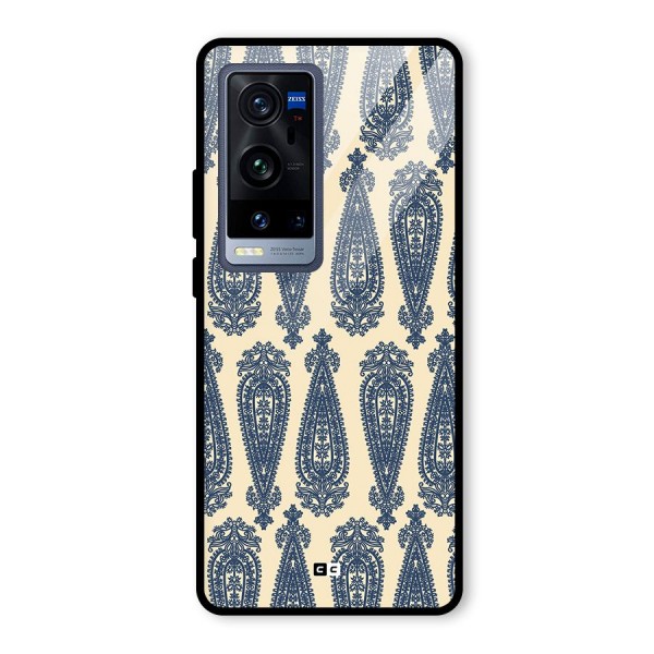 Kalamkari Design Glass Back Case for Vivo X60 Pro Plus